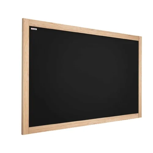 Tablica kredowa czarna 90x60cm naturalna drewniana rama