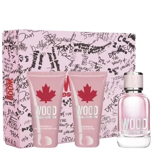 dsquared² wood for her woda toaletowa 50 ml   zestaw  