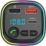 transmiter-samochodowy-p4-fm-bluetooth-qc3-0-usb-c-micro-sd-rgb-model-p4-fm-bluetooth