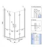 kabina-fold-n2-chrom-90x90-ksztalt-prostokatny