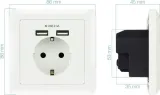 wtyczka-scienna-nanocable-2xusb-biala-stan-nowy