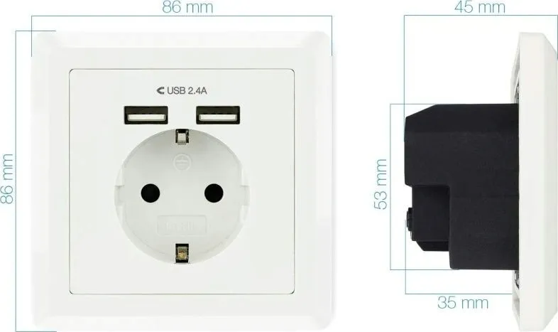 wtyczka-scienna-nanocable-2xusb-biala
