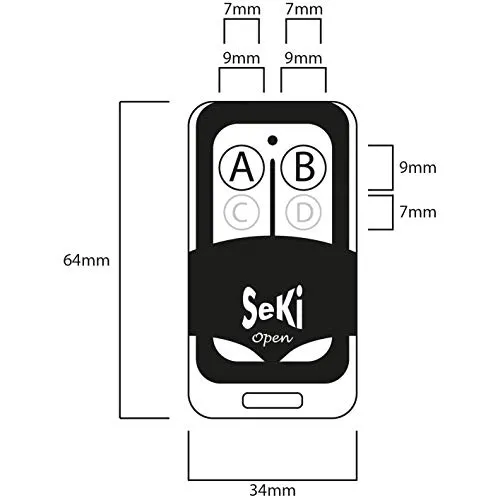 pilot-seki-open-2-433-mhz-2-kanalowy-stan-nowy-kod-producenta-open-2