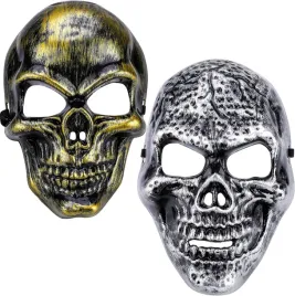 maska-na-twarz-zestaw-2-masek-dla-doroslych-czaszki-dla-par-plastik-srebrny