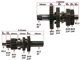 walek-skrzyni-biegow-cross-street-125-4-biegi-kpl