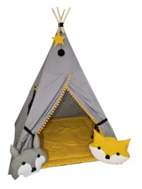 nowosc-namiot-tipi-grafit-pomponikami-poduszki