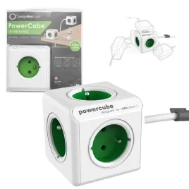 listwa-zasilajaca-allocacoc-powercube-5-gniazd-15-m-zielona