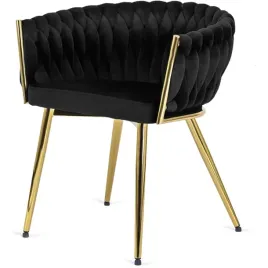 krzeslo-plecione-lugano-fotel-treccia-black-velvet-gold-lugano