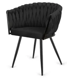 krzeslo-plecione-lugano-fotel-treccia-black-velvet-smoke-lugano