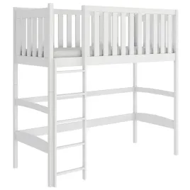 drewniane-lozko-na-antresoli-z-drabinka-i-barierkami-laura-80x180-biale