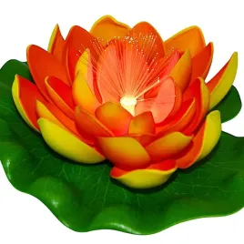 lampa-solarna-lilia-wodna-17cm-pomaranczowa-progarden