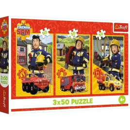 puzzle-3x50-ekipa-z-remizy-strazak-sam-trefl-34880-trefl-puzzle