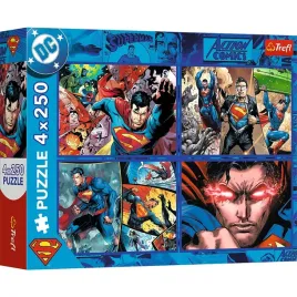 puzzle-4x250-odwaga-supermana-warner-superman-trefl-13340-trefl-puz