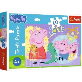 puzzle-60-szczesliwa-swinka-swinka-peppa-trefl-17414-trefl-puzzle