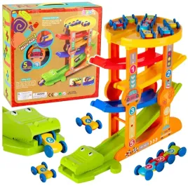 tor-zjezdzalnia-rownowaznia-dla-autek-krokodyl-5-poziomow-lean-toys