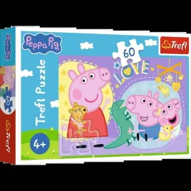 puzzle-60-szczesliwa-swinka-swinka-peppa-trefl-17414-trefl-puzzle