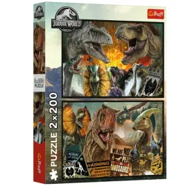puzzle-2x200-prehistoryczny-swiat-jurrasic-world-trefl-13316-trefl