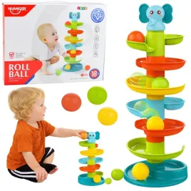 zjezdzalnia-dla-pilek-sensoryczna-edukacyjna-wieza-ze-slonikiem-lean-toys