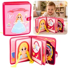 ksiazeczka-edukacyjna-sensoryczna-filcowa-3d-ksiezniczki-rozowa-lean-toys