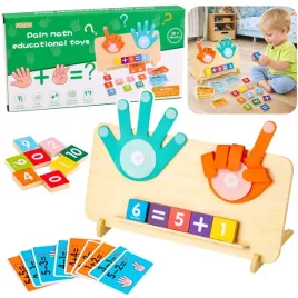 drewniana-ukladanka-matematyczna-nauka-liczenia-na-palcach-dzialania-karty