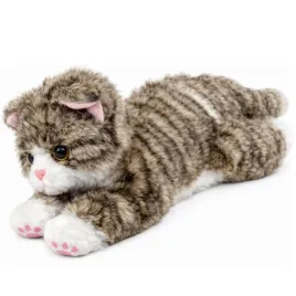 pluszowa-maskotka-przytulanka-kotek-lezacy-bezowy-38-cm-lean-toys