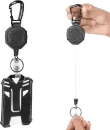czarny-uchwyt-na-karty-z-breloczkiem-do-kluczy-wysuwany-karabinczyk-solidny