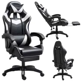 fotel-gamingowy-lean-obrotowy-biurowy-z-podnozkiem-poduszki-czarno-bialy-le