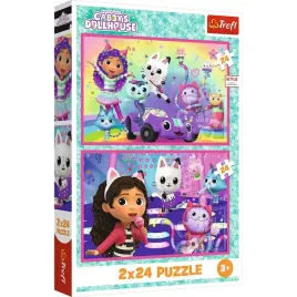 puzzle-2x24-zabawy-z-gabby-koci-domek-gabi-trefl-34433-trefl-puzzle