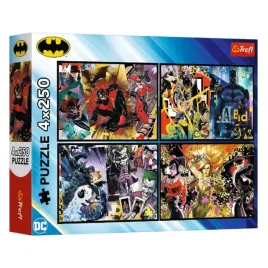 puzzle-4x250-batman-w-akcji-trefl-13310-trefl-puzzle