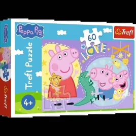 puzzle-60-szczesliwa-swinka-swinka-peppa-trefl-17414-trefl-puzzle