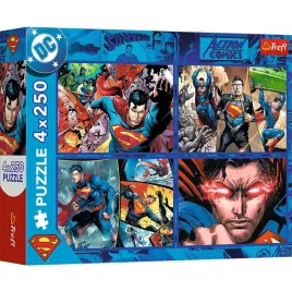 puzzle-4x250-odwaga-supermana-warner-superman-trefl-13340-trefl-puz