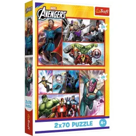 puzzle-2x70-zostan-bohaterem-avengers-trefl-34439-trefl-puzzle