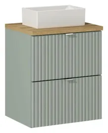 szafka-z-blatem-oak-i-umywalka-gaja-50-cm-line-reed-green-z-szufladami