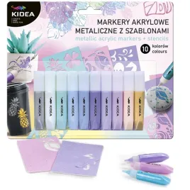markery-akrylowe-metaliczne-10-kolorow-z-szablonami-kidea