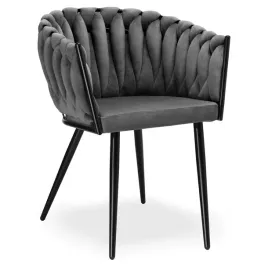 krzeslo-plecione-welurowe-warkocze-tapicerowane-loft-glamour-przeplatane