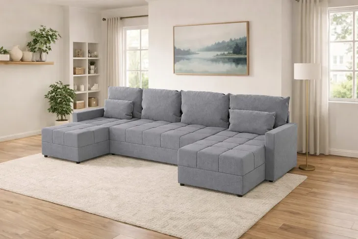 NAROŻNIK Z FUNKCJĄ SPANIA DOMINO U ROGÓWKA, DO SALONU PRODUKT OD PRODUCENTA