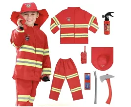 stroj-kostium-strazacki-dla-dzieci-zestaw-malego-strazaka-kombinezon-czapka