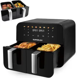 superlex-9l-dual-air-fryer-frytkownica-beztluszczowa-2x4-5l