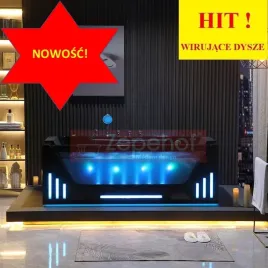 czarna-wanna-z-hydromasazem-170x78-2xwodospad-dysze-obrotowe-pilot-czujka