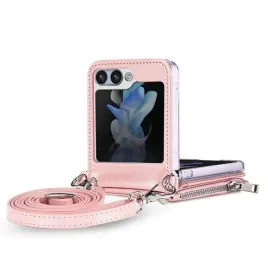 etui-do-samsung-galaxy-z-flip-6-5g-f741-pokrowiec-leather-case-zipper-rozow