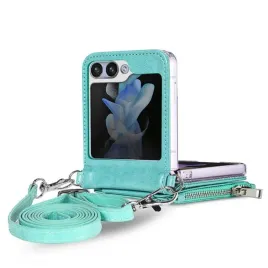 etui-do-samsung-galaxy-z-flip-6-5g-f741-pokrowiec-leather-case-zipper-zielo