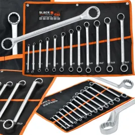 klucze-oczkowo-giete-6-32mm-12szt-black-grube-black-double-pouch-10-lat-gw