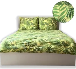 Zdjęcie produktu Pościel Polarowa 160x200cm Ciepła Gruba Zimowa Komplet Mack Home Zielona