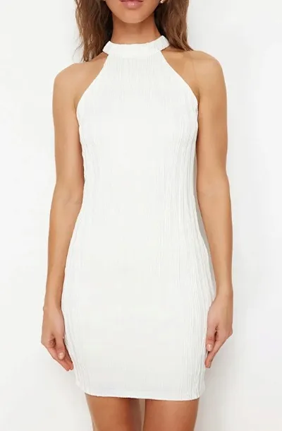 biala-sukienka-mini-trendyol-l-rozmiar-l