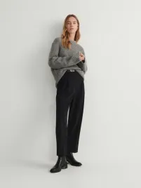 czarne-spodnie-materialowe-reserved-xs