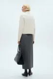 zolty-zapinany-sweter-mango-xl-stan-nowy