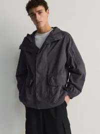 grafitowa-kurtka-meska-z-kapturem-reserved-xl