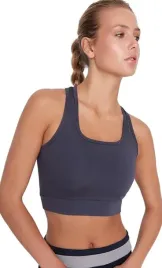 szary-biustonosz-sportowy-trendyol-s