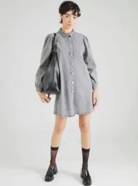 szara-sukienka-koszulowa-only-l