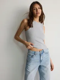 szary-bawelniany-top-reserved-xl